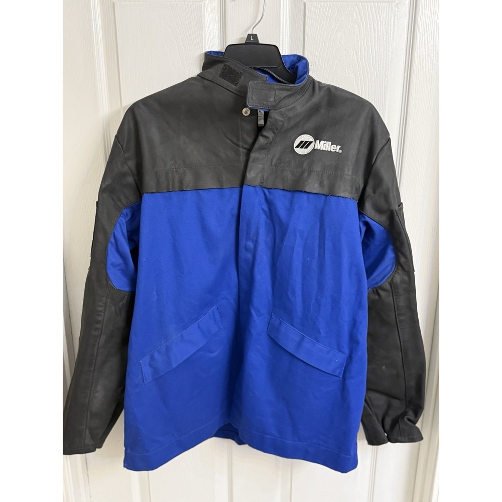 Miller Flame Resistant Combo Pigskin Leather Indura FR Welding Jacket XL  Nice!